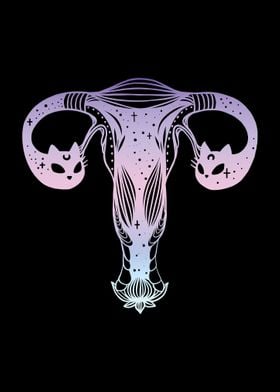 Ovaries Uterus Cat Heads