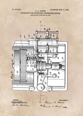 Edison Apparatus for produ