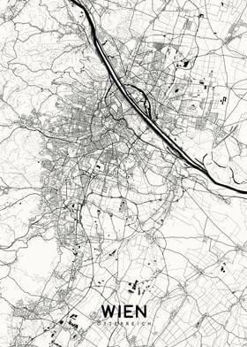 Wien map white