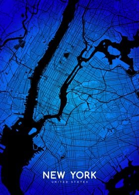 New York map (close-up)