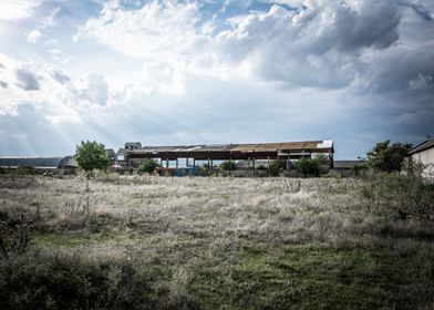 Abandoned farm building