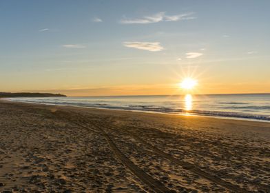 Sunrise on the beach