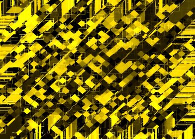 yellow geometric pixel