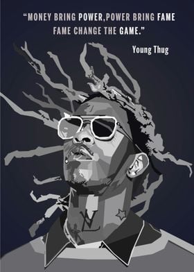 Young Thug WPAP Pop Art