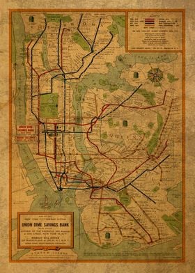 NYC Subway Map  1954