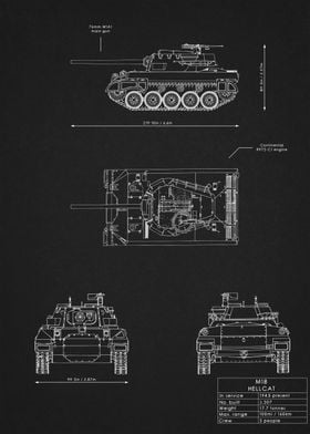 M18 Hellcat Blueprint