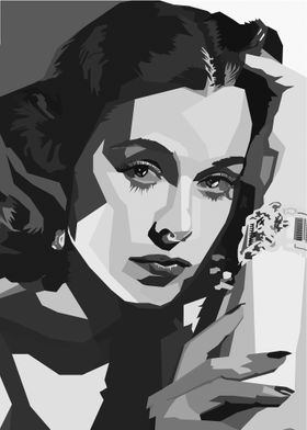 Hedy Lamarr WPAP Pop Art