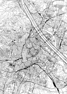 Vienna White Map