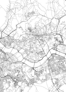 Seoul White Map