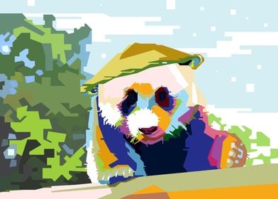 colorfull panda