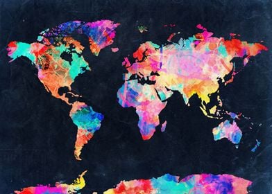 world map watercolor 4