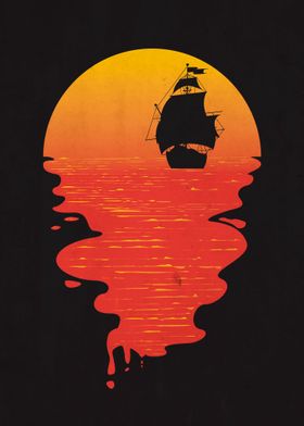sunset pirate