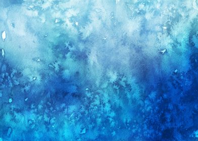 Abstract Watercolor Frost