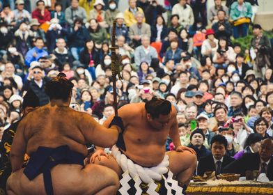 Japanese Sumo Ceremony 