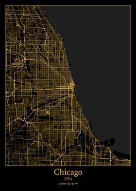 Chicago city map