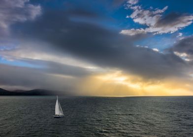 Yacht in the Storm