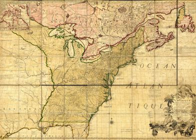 Map of Early America 1777