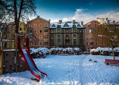 Innsbruck on a snowy day