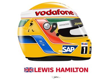 Hamilton 2007 helmet