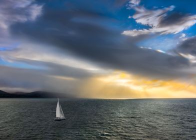 Yacht in the Ocean