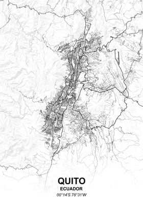 Quito city map