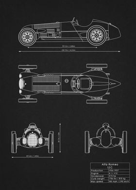 Alfa Romeo 12C Blueprint