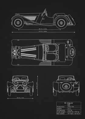 SS Jaguar 100 Blueprint