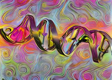 DNA Strand Artwork