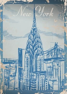 New York vintage postcards