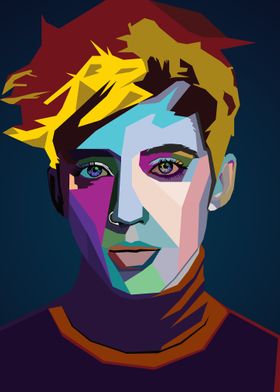 Troye Sivan WPAP Pop Art