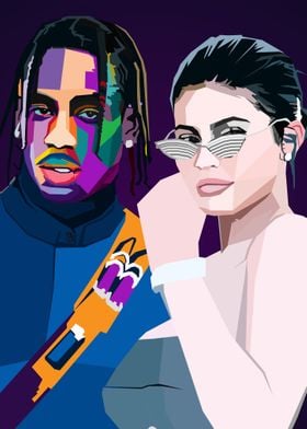 Travis Kylie WPAP Pop Art