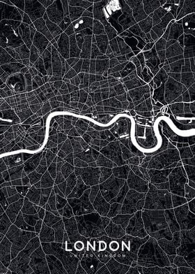 London map black