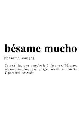 Besame Mucho