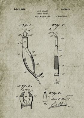 1927 Dental Forceps