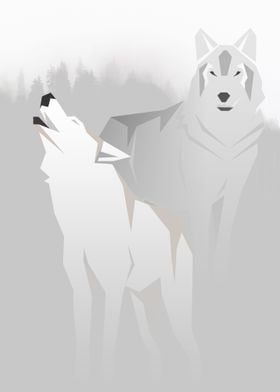  Wolves in the mountains