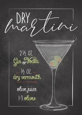 Dry Martini Cocktail