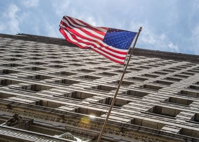 US Flag in Chicago
