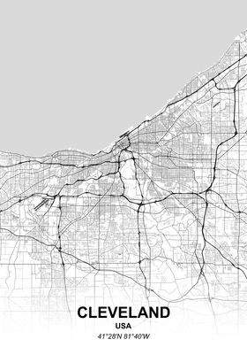 Cleveland city map
