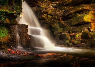 The falls at Neath Abbey