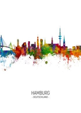 Hamburg Germany Skyline