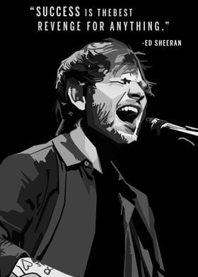 Ed Sheenran Wpap Pop Art