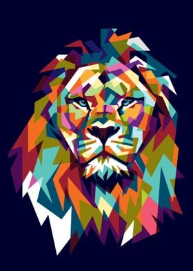 Colorfully Lion king