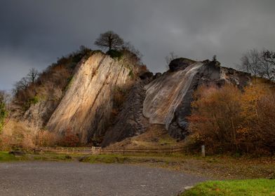 Dinas Rock at Pontneddfech