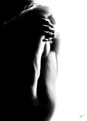 Woman nude silhouette 3
