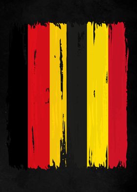 Germany Belgium Split Flag