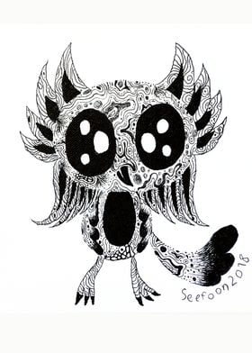 The standing owl