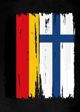 Germany Finland Split Flag
