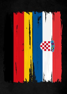 Germany Croatia Split Flag