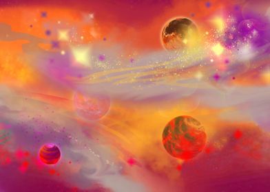 Orange Nebula planets no 4