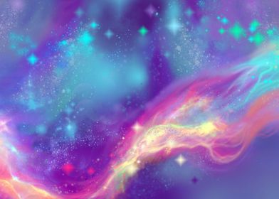 Mermaid Nebula space no 3